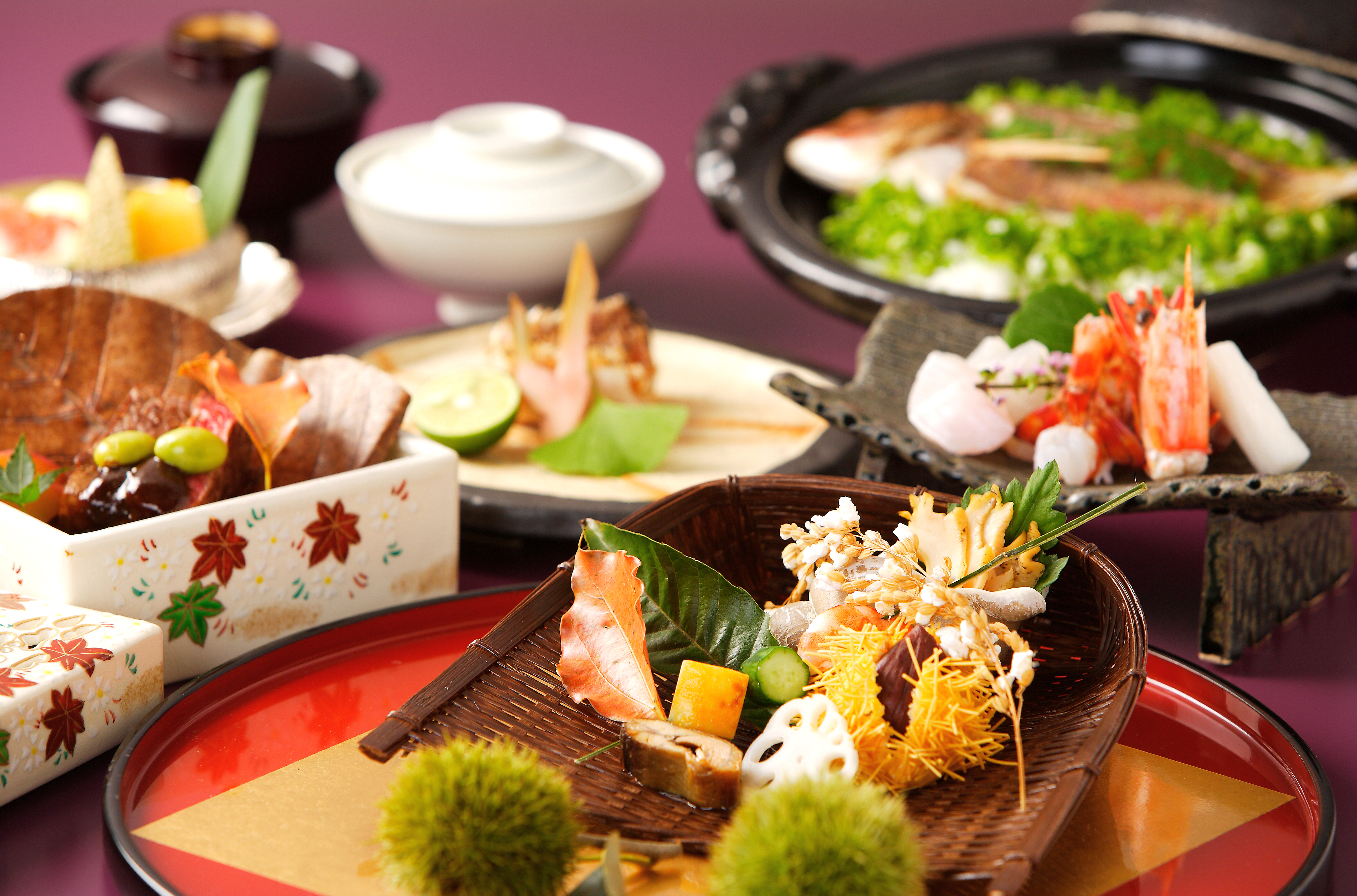 旬の食材を使った料理