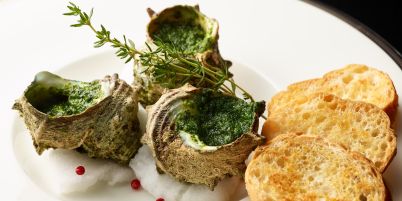 栄螺の香草焼き