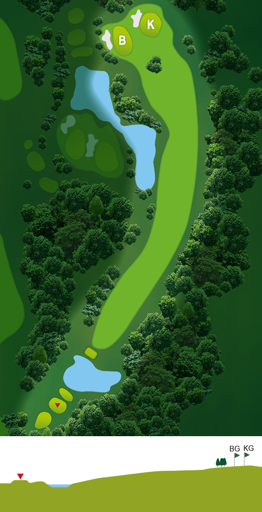 山名コース Hole 3 の図